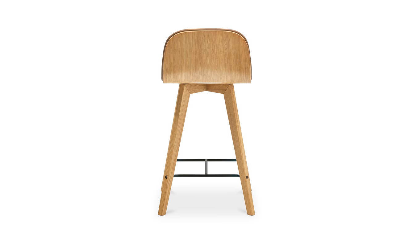 Napoli Leather Counter Stool Tan