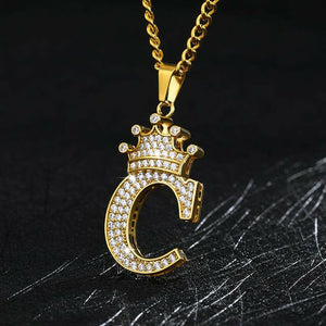 Zircon Alphabet Necklace - Premium Jewelry from Austrige - Just $26.99. Shop now!